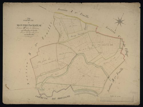 Commune de Montreux-Château (13 feuilles).
