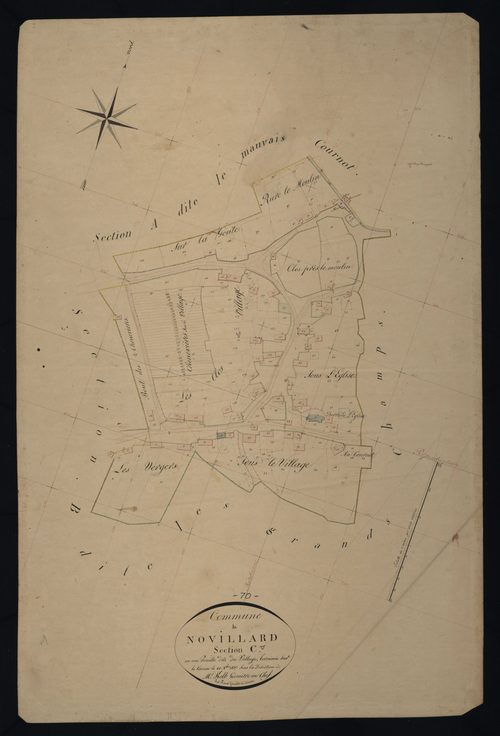 Commune de Novillard (5 feuilles).