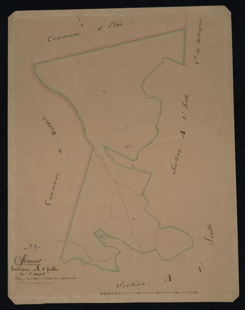 Commune d'Offemont (5 feuilles).