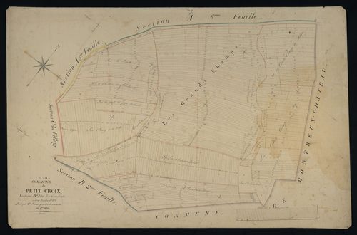 Commune de Petit-Croix (10 feuilles).