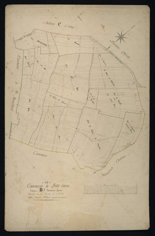 Commune de Petit-Croix (10 feuilles).