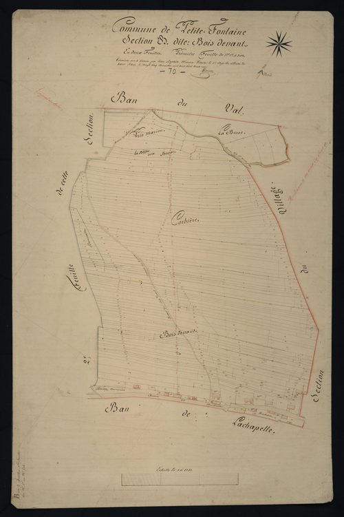 Commune de Petitefontaine (8 feuilles).