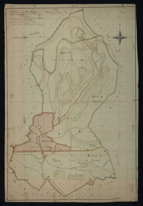 Commune de Rougegoutte (8 feuilles).