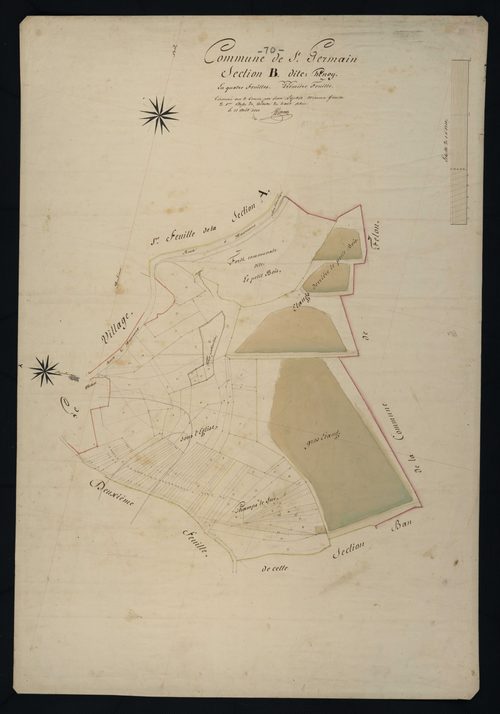 Commune de Saint-Germain-le-Châtelet (9 feuilles).
