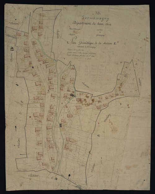 Commune de Sermamagny (7 feuilles).