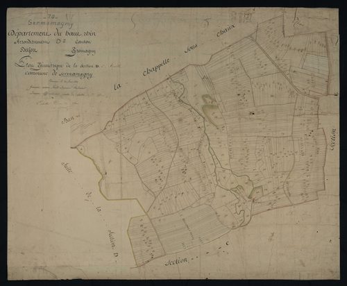 Commune de Sermamagny (7 feuilles).