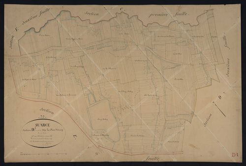Commune de Suarce (18 feuilles).