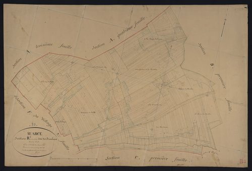 Commune de Suarce (18 feuilles).