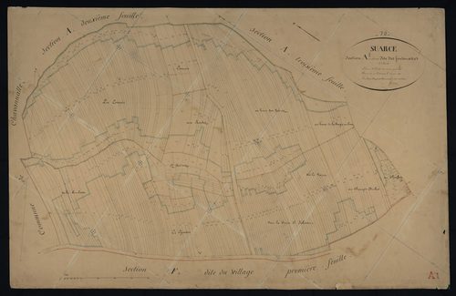 Commune de Suarce (18 feuilles).