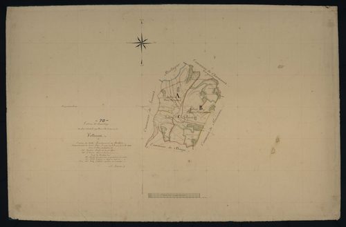 Commune de Vellescot (4 feuilles).