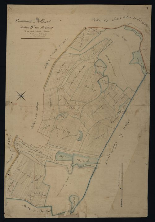 Commune de Vellescot (4 feuilles).