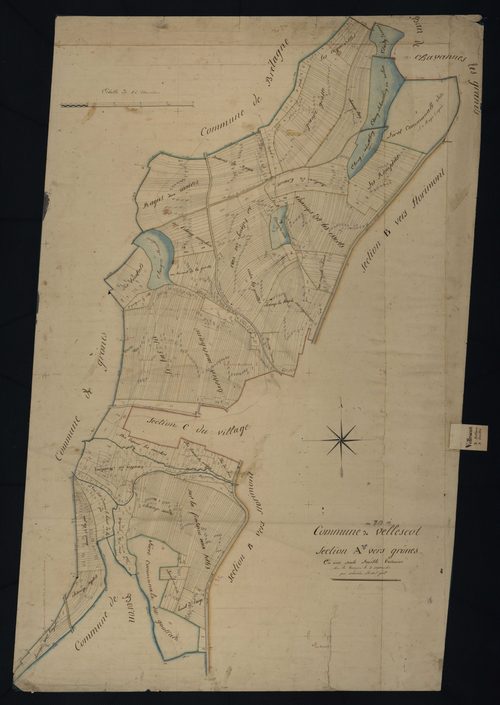 Commune de Vellescot (4 feuilles).
