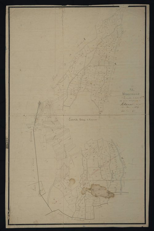 Commune de Vescemont (5 feuilles).
