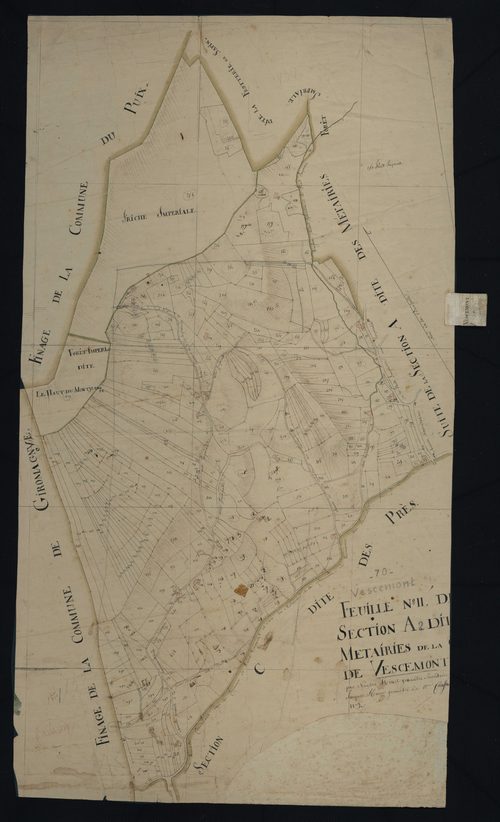 Commune de Vescemont (5 feuilles).