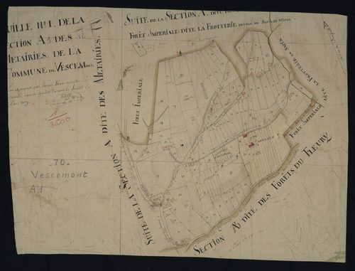 Commune de Vescemont (5 feuilles).