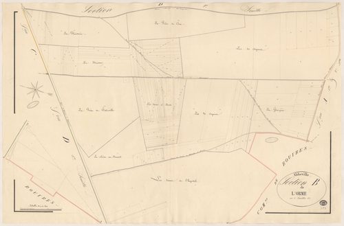 ABBEVILLE-LA-RIVIERE. - Section B : Orme (l'), 2e feuille. 