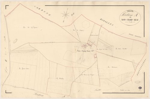 ABBEVILLE-LA-RIVIERE. - Section A : Bois-Champ-Beau, 2e feuille. 