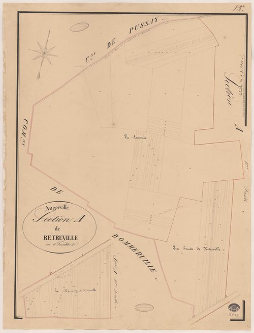 ANGERVILLE. - Section A : Retreville, 3e feuille. 