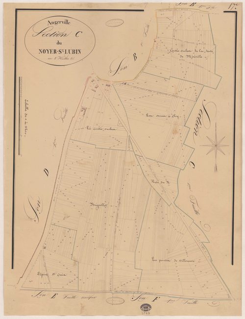 ANGERVILLE. - Section C : Noyer-saint-Lubin, 2e feuille. 
