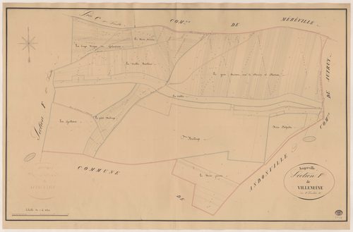 ANGERVILLE. - Section F : Villeneuve, 2e feuille. 