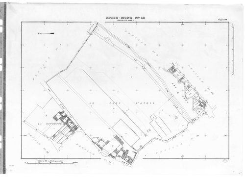 ATHIS-MONS .- Tirage de 1908 (23 feuilles numérotées de 1-23) ; plan d'ensemble d'Athis et Mons d'après l'ancien cadastre de 1812 ; tirage de 1933 plan du tableau d'assemblage ; tirage de 1934 (6 feuilles numérotées 12a, 12b, 15a, 15b, 15c, 18a) ; plan d'