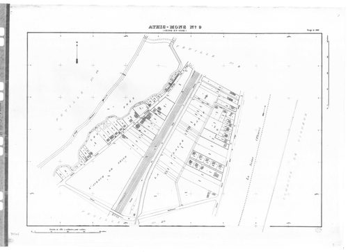 ATHIS-MONS .- Tirage de 1908 (23 feuilles numérotées de 1-23) ; plan d'ensemble d'Athis et Mons d'après l'ancien cadastre de 1812 ; tirage de 1933 plan du tableau d'assemblage ; tirage de 1934 (6 feuilles numérotées 12a, 12b, 15a, 15b, 15c, 18a) ; plan d'