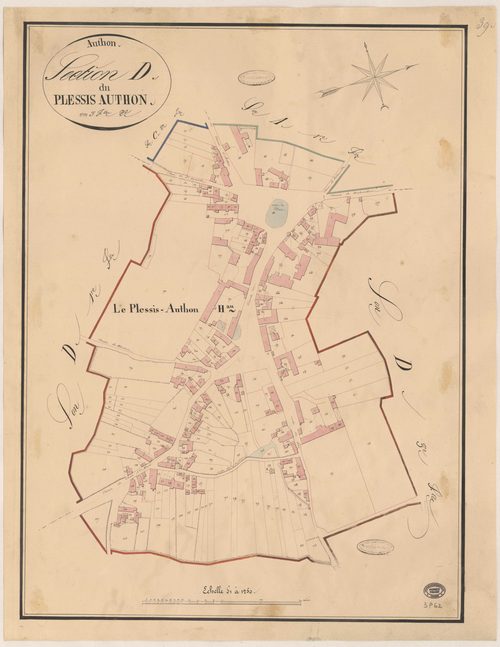 AUTHON-LA-PLAINE. - Section D : Plessis-Authon (le), 2e feuille. 