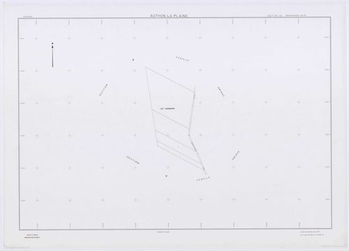 AUTHON-LA-PLAINE, plans minutes de conservation : tableau d'assemblage,1933, Ech. 1/10000 ; plans des section B1, 1933, Ech. 1/2500, section B3, 1933, Ech. 1/1250, sections W, X, Y, Z, 1956, Ech. 1/2000, sections ZB, ZC, 1994, Ech. 1/2000, sections ZD, ZE
