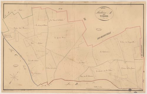 AUTHON-LA-PLAINE. - Section A : Tuilerie (la), 1ère feuille. 