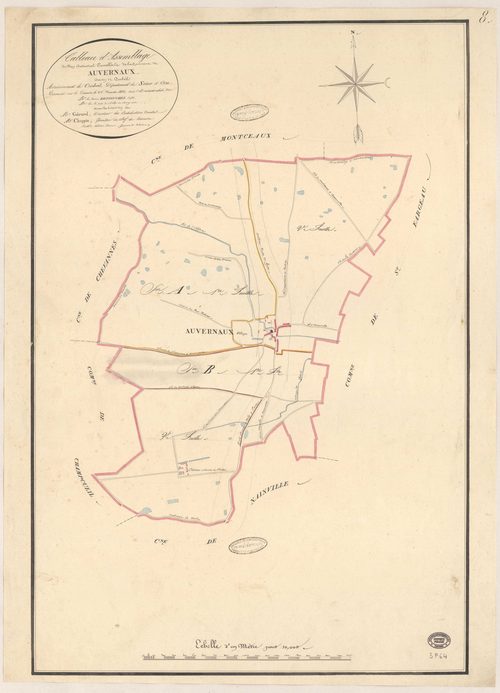 AUVERNAUX. - Plan d'assemblage. 