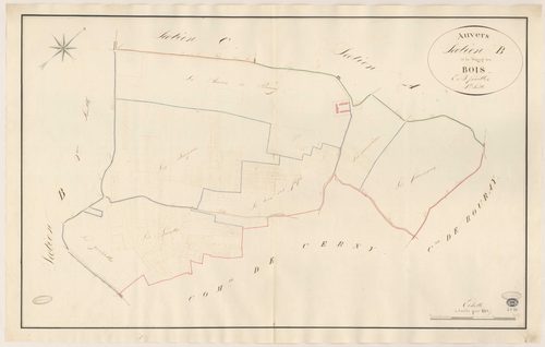 AUVERS-SAINT-GEORGES. - Section B : Grange-des-Bois (la), 1ère feuille. 