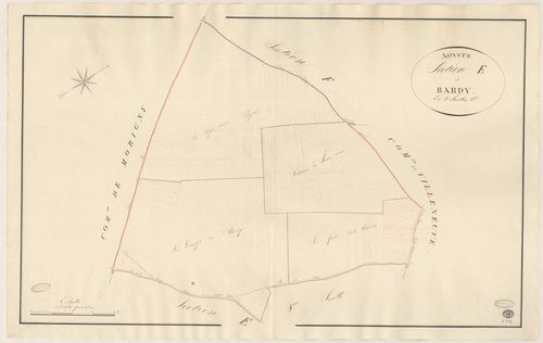 AUVERS-SAINT-GEORGES. - Section E : Bardy, 1ère feuille. 