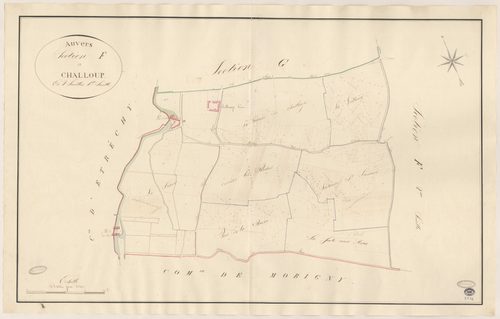 AUVERS-SAINT-GEORGES. - Section F : Challoup, 1ère feuille. 