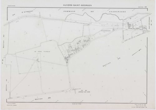 AUVERS-SAINT-GEORGES, plans minutes de conservation : tableau d'assemblage,1963, Ech. 1/10000 ; plans des sections D1, D2, F, G, 1963, Ech. 1/2500, sections AB, AC, ZA, ZD, 1963, Ech. 1/1000, sections AD, ZB, ZC, ZE, ZH, ZI, ZK, 1963, Ech. 1/2000. Polyest