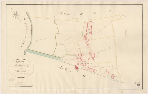 AUVERS-SAINT-GEORGES. - Section D : Village (le), 2e feuille. 