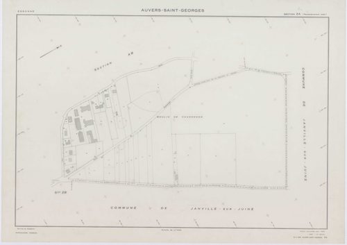 AUVERS-SAINT-GEORGES, plans minutes de conservation : tableau d'assemblage,1963, Ech. 1/10000 ; plans des sections D1, D2, F, G, 1963, Ech. 1/2500, sections AB, AC, ZA, ZD, 1963, Ech. 1/1000, sections AD, ZB, ZC, ZE, ZH, ZI, ZK, 1963, Ech. 1/2000. Polyest