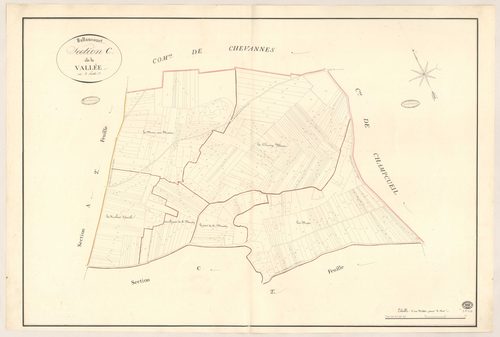 BALLANCOURT-SUR-ESSONNE. - Section C : Vallée (la), 1ère feuille. 