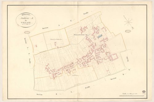 BALLANCOURT-SUR-ESSONNE. - Section A : Village (le), 3e feuille. 