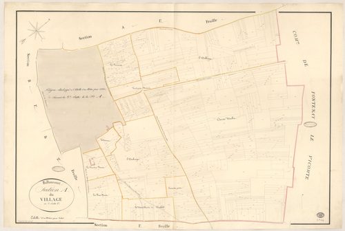 BALLANCOURT-SUR-ESSONNE. - Section A : Village (le), 2e feuille. 