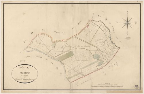 BIEVRES. - Section C : Favreuse, 1ère feuille. 