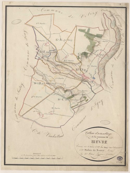 BIEVRES. - Plan d'assemblage. 
