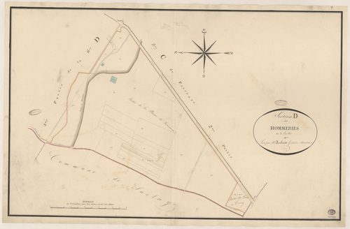 BIEVRES. - Section D : Hommeries (les), 2e feuille. 