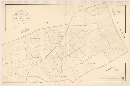BLANDY. - Section A : Chemin de la Ferté (le), 2e feuille. 