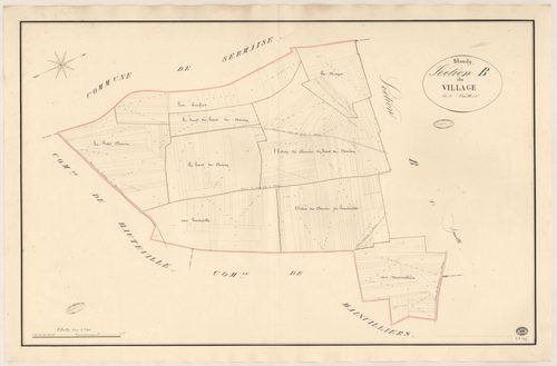BLANDY. - Section B : Village (le), 4e feuille. 