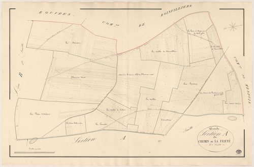 BLANDY. - Section A : Chemin de la Ferté (le), 1ère feuille. 