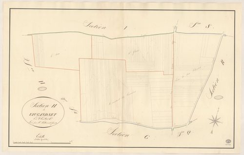 BOIGNEVILLE. - Section H : Vaugandnet (le), 1ère feuille. 