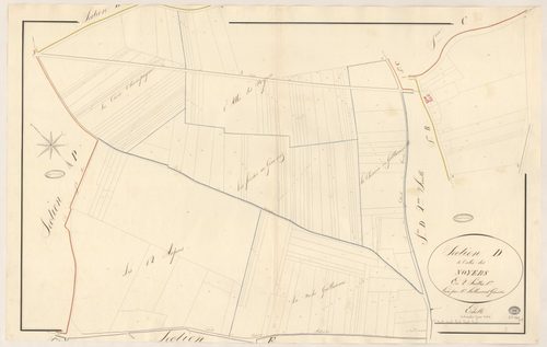 BOIGNEVILLE. - Section D : Allée des Noyers (l'), 1ère feuille. 