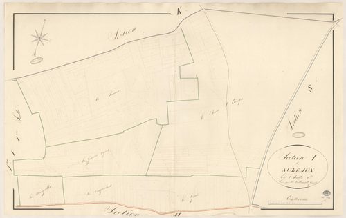 BOIGNEVILLE. - Section I : Sureaux (les), 1ère feuille. 