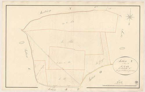 BOIGNEVILLE. - Section N : Saint-Val, 3e feuille. 