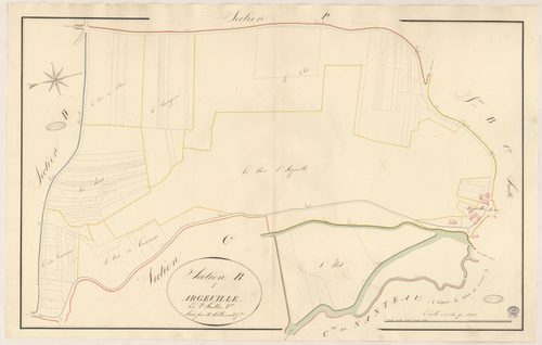 BOIGNEVILLE. - Section B : Argeville, 2e feuille. 